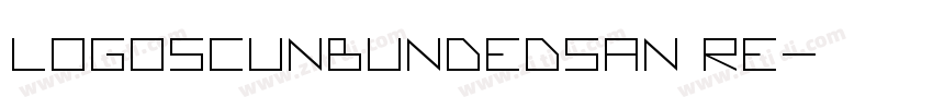 LogoSCUnbundedsan Re字体转换